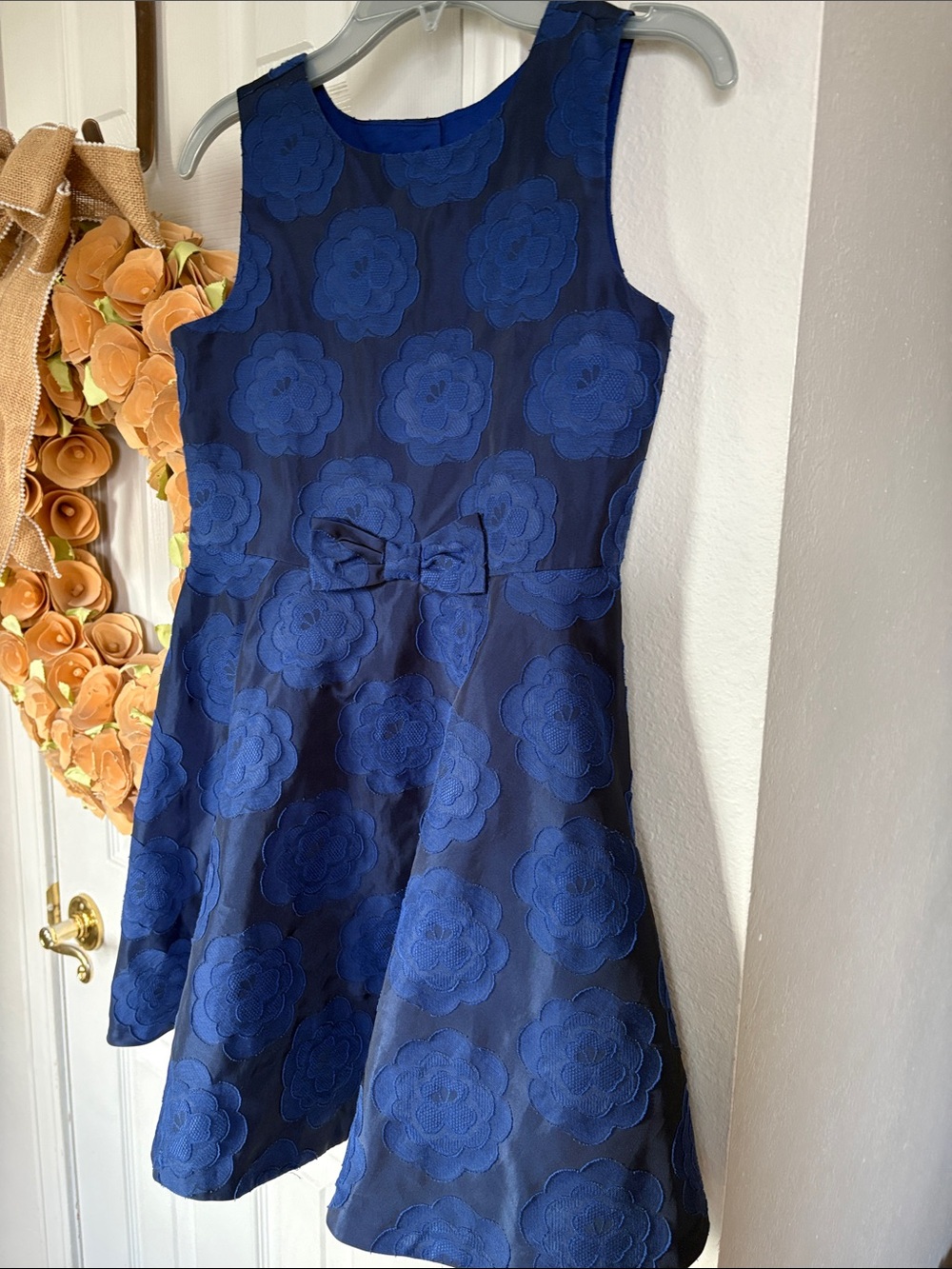 Janie and Jack Navy Blue Floral Dress